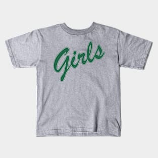 FRIENDS shirt design - "Girls" iconic logo (Green, Rachel) Kids T-Shirt